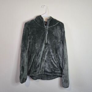 Women's Gerry Green Adventure Outdoor Fleece Soft Quarter Zip Sweatshirt Large